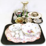 Collection of 19th century and later porcelain including Crown Derby, Aynsley, Dresden etc.