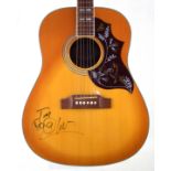 Martin Kemp (Spandau Ballet) autographed Hummingbird copy acoustic guitar