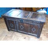 George III oak coffer Condition reports are not available for our Interiors Sale