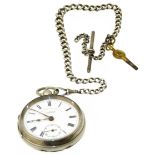 J.G. Graves pocket watch in Chester silver case Condition reports are not available for our