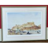 Framed Russell Flint print of a Castle scene. Condition reports are not available for our