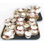 Royal Albert Old Country Roses service 67 pieces. Condition reports are not available for our