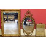 Atsonea gilt framed wall mirror and two others. Condition reports are not available for our