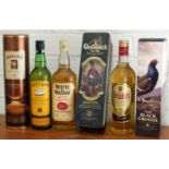 6 Bottles Various Scotch Blended and Single Highland Malt Whiskies