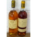 2 Bottles Mixed 1er Grand Cru Classe and 1er Cru Classe Sauternes