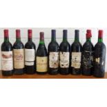 9 Bottles Mixed Lot Fine and ‘Classified’ Claret etc