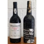 2 Bottles mixed Lot excellent Vintage Port