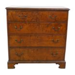 George III elm chest of drawers