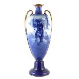 Large Royal Doulton twin handled vase