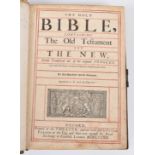 Holy Bible, King James Authorized Version, printed at the Theater, sold by Peter Parker, 1682.