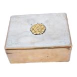 A Japanese silver box.