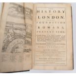 Maitland, W., History of London from its Foundation by Romans, 1739, raised bands, half green calf,