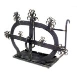 Early 19th century wrought metal roasting trivet