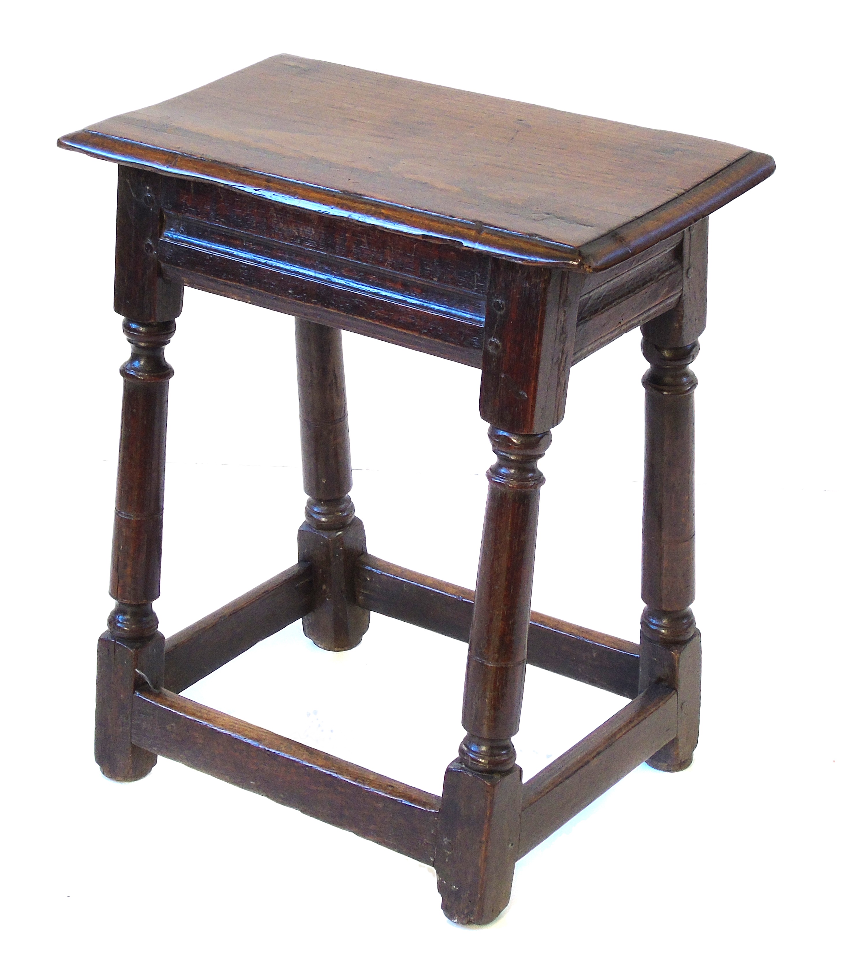 Early 18th century oak joint stool