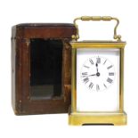 Late 19th century carriage clock,