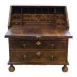 Early 18th century Queen Anne walnut bureau