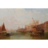 Alfred Pollentine, Venetian canal scene, oil.