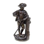 Late 19th century bronze figure after Defreville
