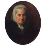 C. Brugher, Portrait of an elderly lady, oil.