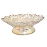 A George IV silver fruit bowl,