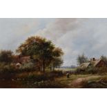 Joseph Thors, rural view with figure