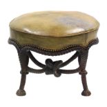 Regency mahogany stool