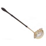 A George III silver toddy ladle,