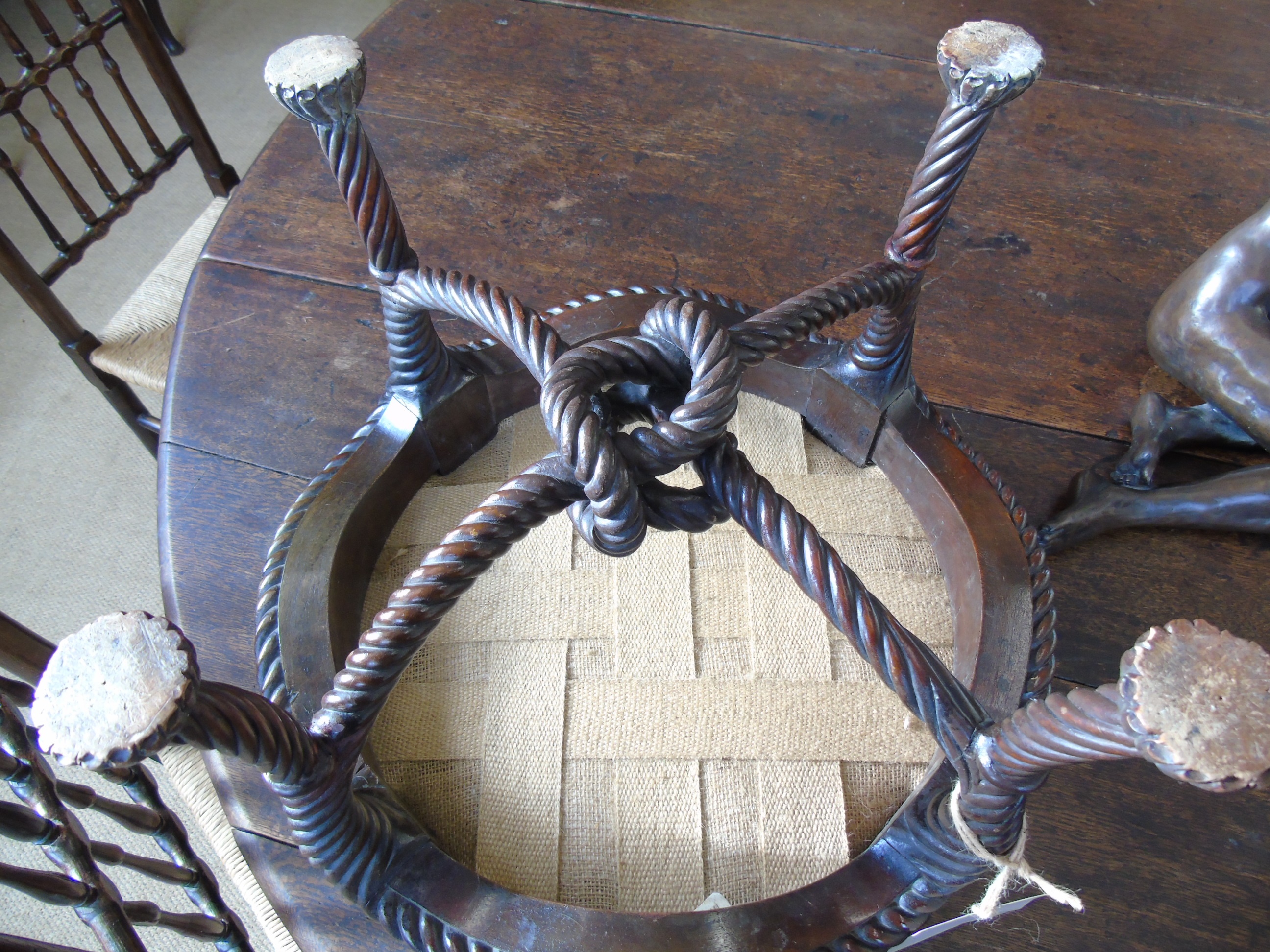 Regency mahogany stool - Image 4 of 5