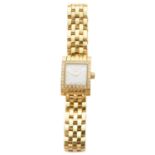 A ladies 18ct gold Longines Dolce Vita wristwatch,
