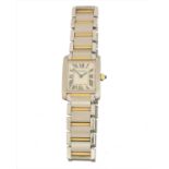 A ladies Cartier Tank Francaise quartz wristwatch,