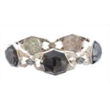 An 18ct gold quartz, diamond and haematite bracelet by Stephen Webster,