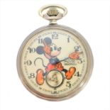 A Mickey Mouse Ingersoll pocket watch,