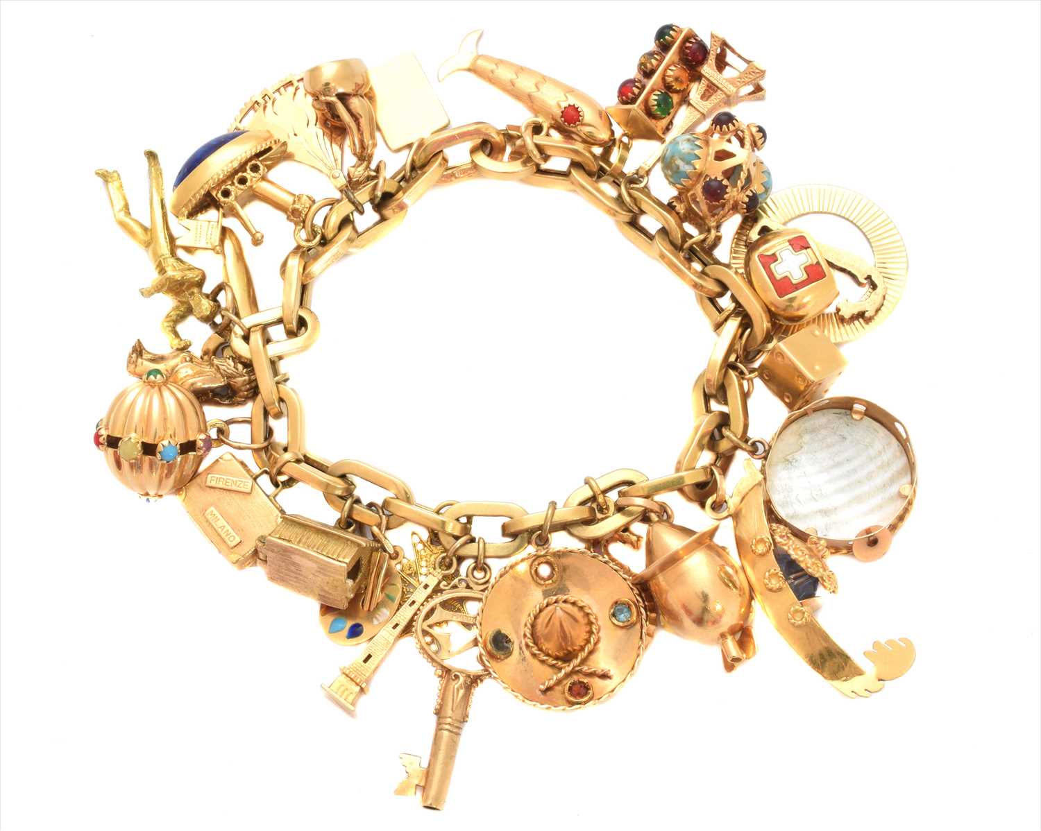 A charm bracelet,