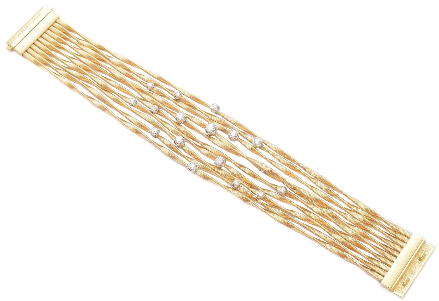 An 18ct gold diamond 'Marrakech' bracelet by Marco Bicego,