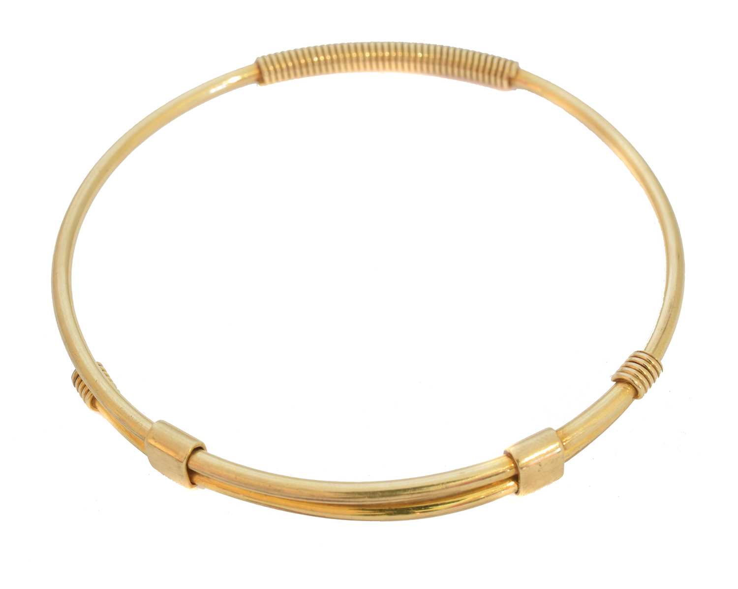 A 9ct gold Gucci bangle,