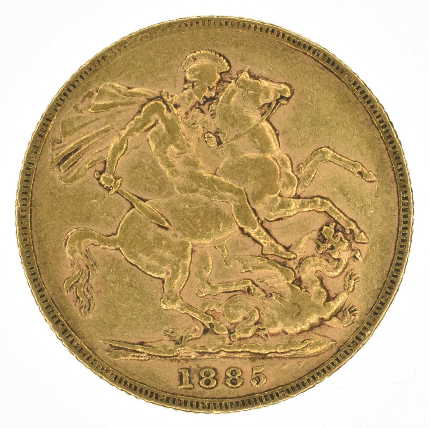 Queen Victoria, Sovereign, 1885, VF. - Image 2 of 2