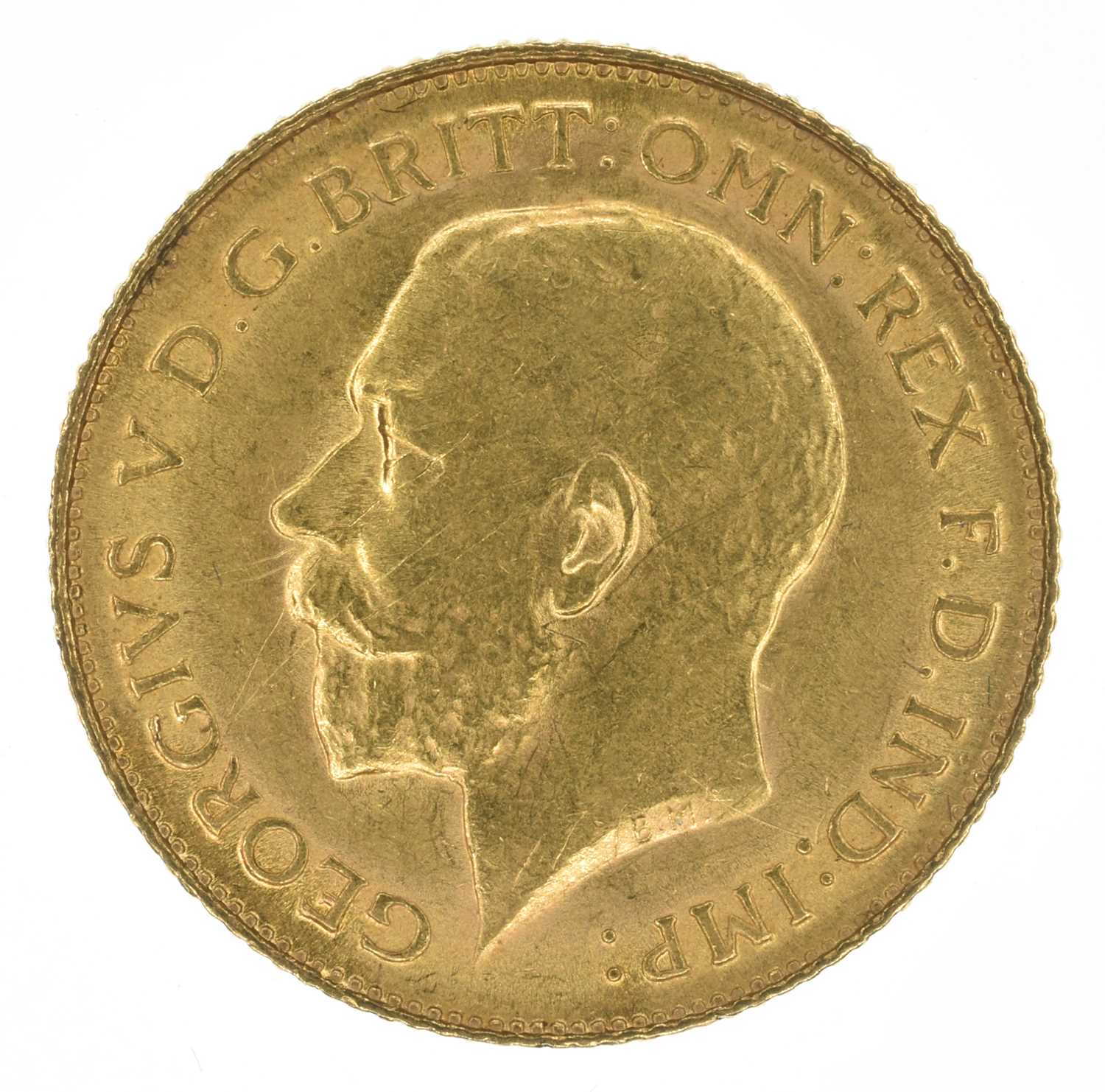 King George V, Half-Sovereign, 1925, Pretoria Mint, gVF.