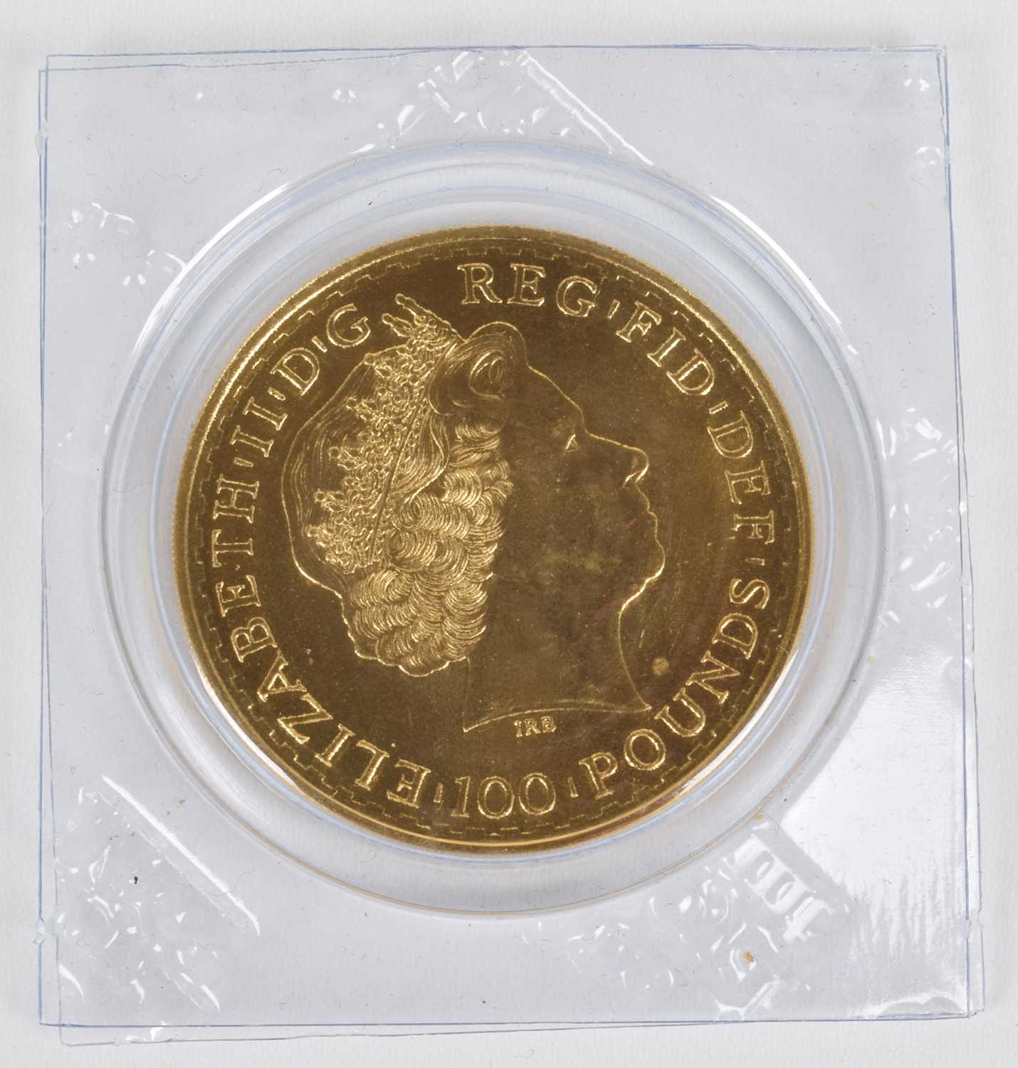 Queen Elizabeth II, 2013 Gold 1oz Britannia, 100 Pounds.
