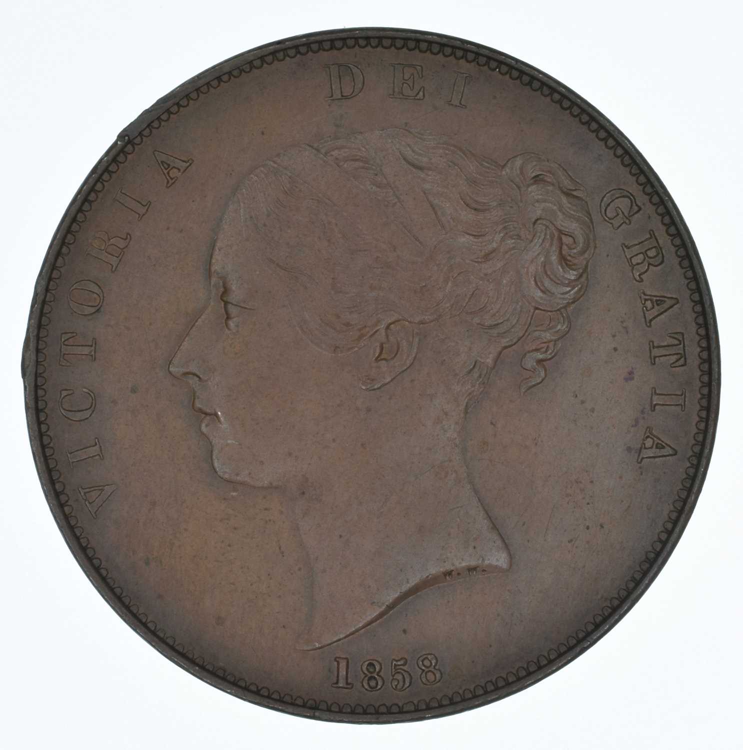 Queen Victoria, Penny, 1858, gEF.