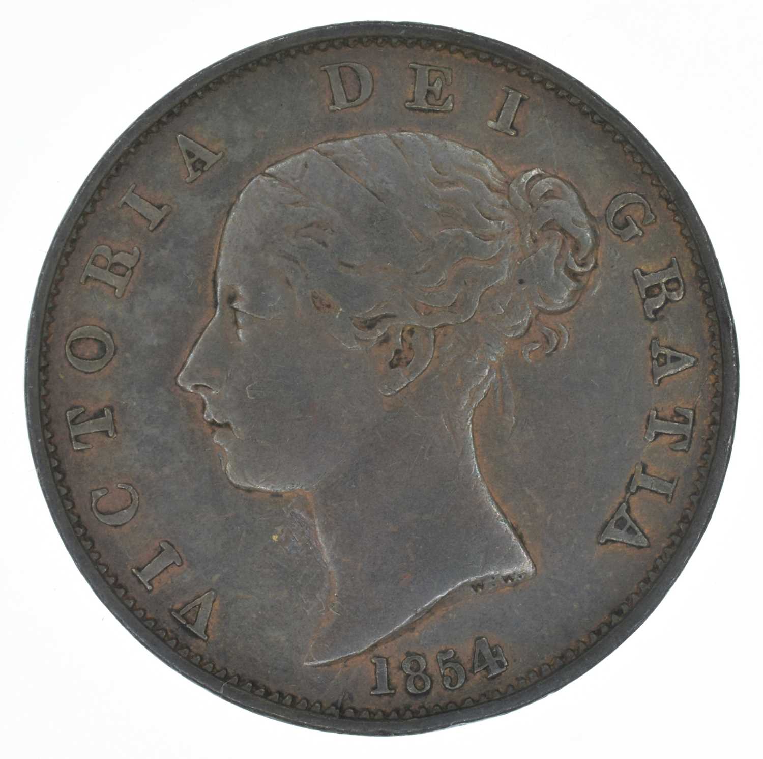 Queen Victoria, Halfpennies, 1854, gEF and VF (2). - Image 3 of 4