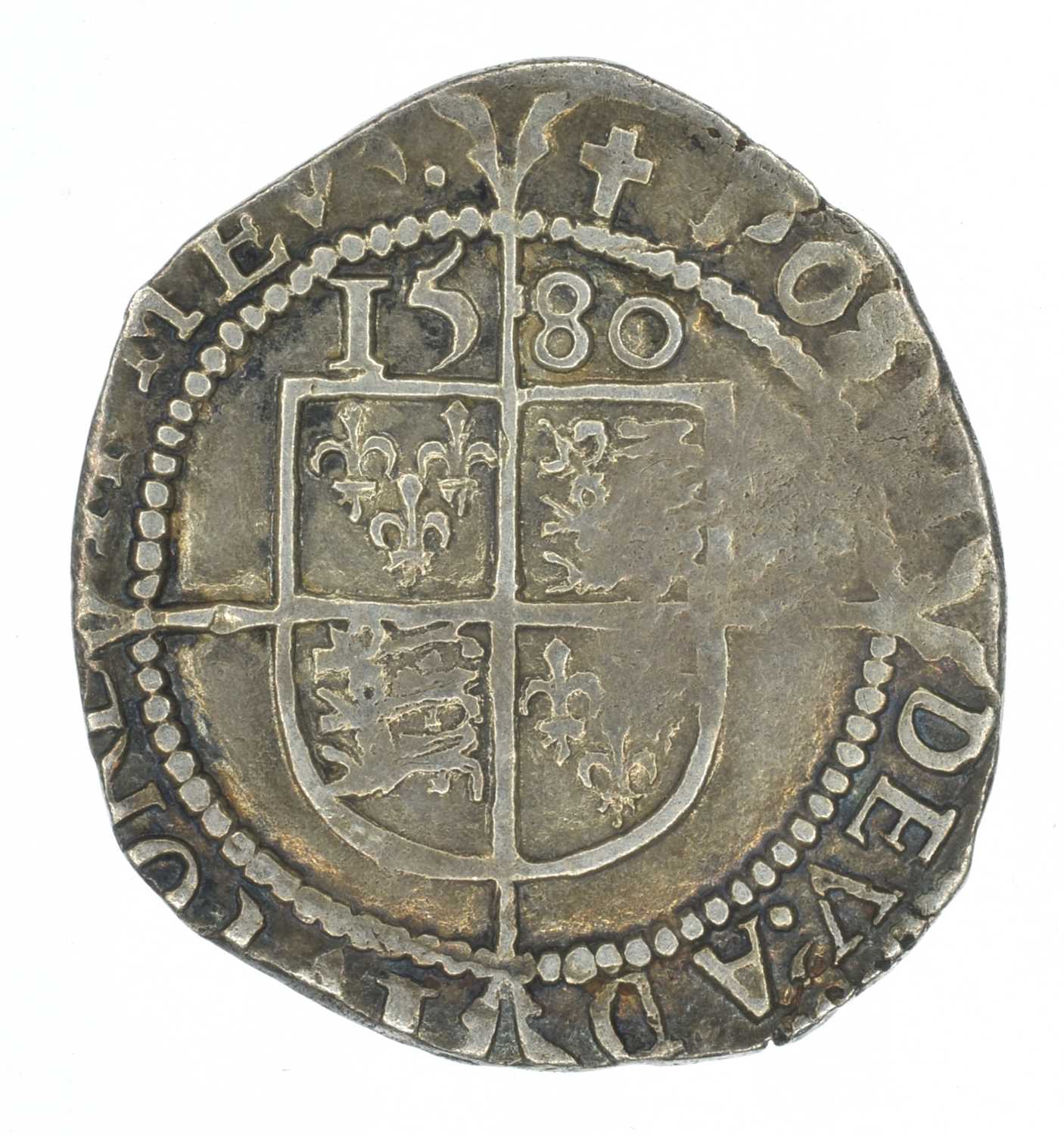 An Elizabeth I Sixpence and Threepence, together with an Edward I pierced Penny (3). - Image 4 of 6