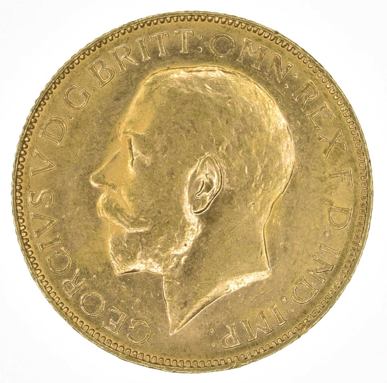 King George V, Sovereign, 1918, Perth Mint, EF.