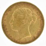 Queen Victoria, Sovereign, 1883, Sydney Mint, F.