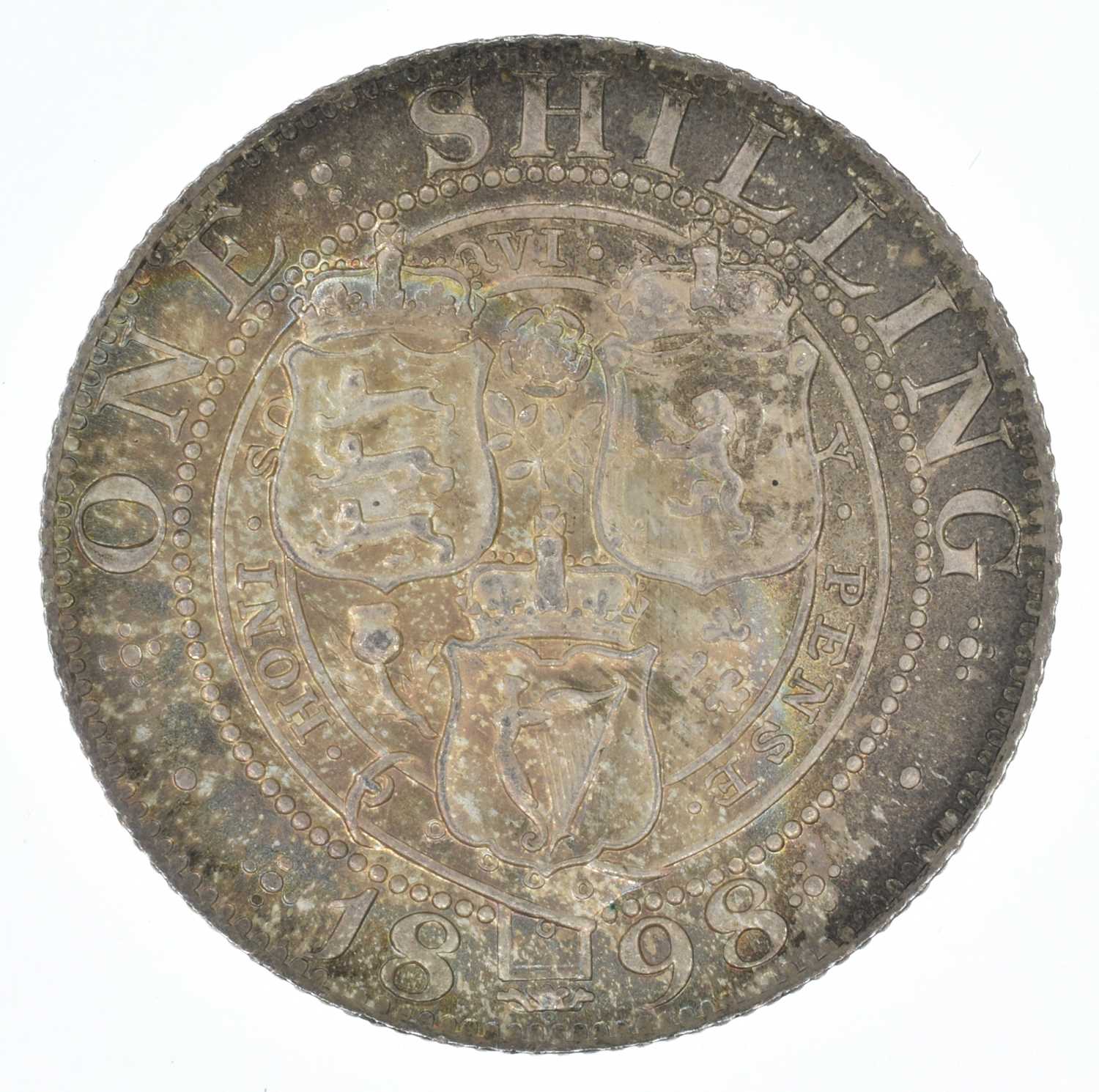 Queen Victoria, Shillings, 1897(2) and 1898 (3). - Image 6 of 6