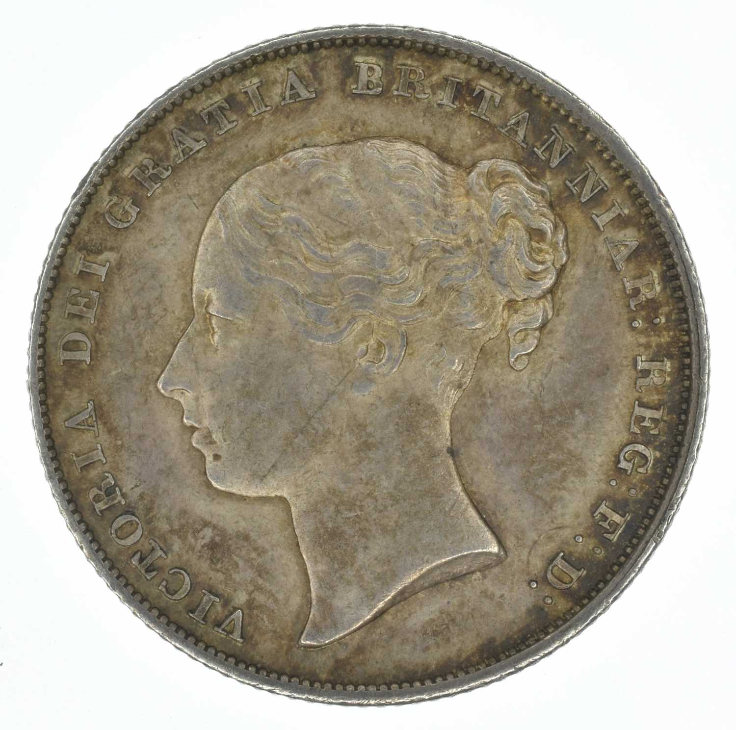 Queen Victoria, Shilling, 1842, EF.