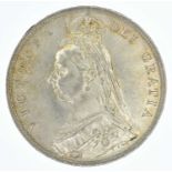 Queen Victoria, Halfcrown, 1888, aUNC.