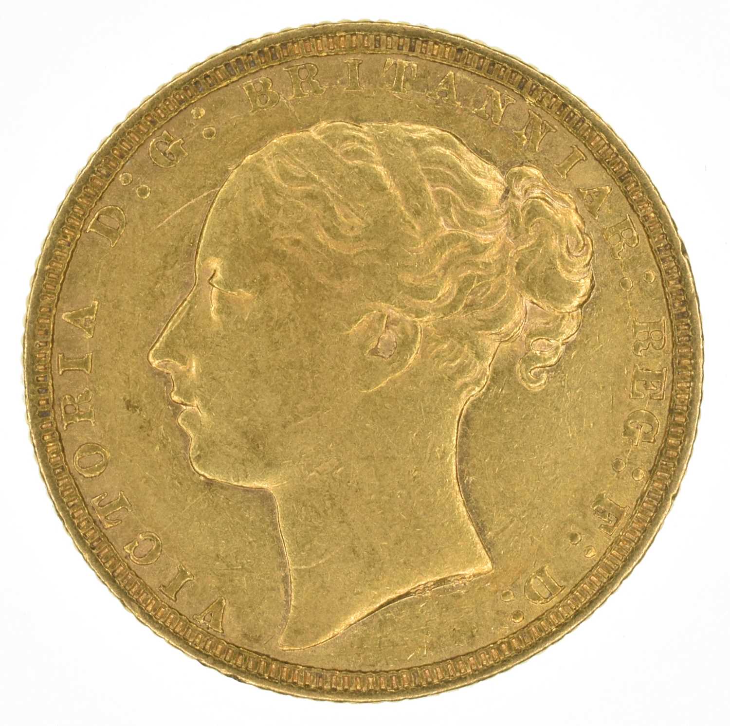 Queen Victoria, Sovereign, 1871, gF.