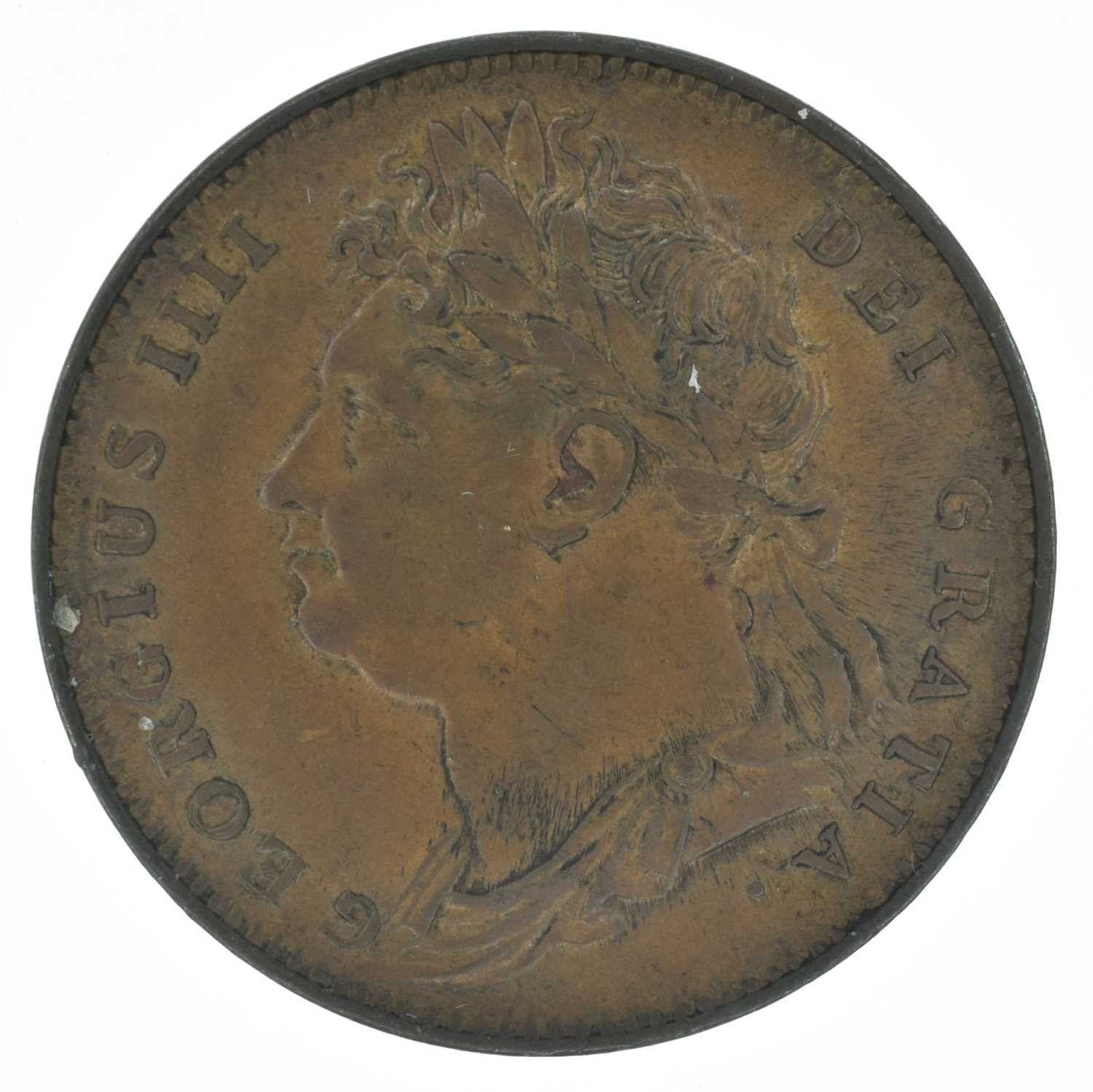 King George III, Penny, 1806 and King George IV, Farthing, 1823 (2). - Image 3 of 4