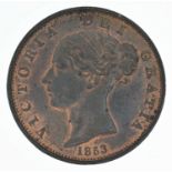 Queen Victoria, Halfpenny, 1853, gEF.