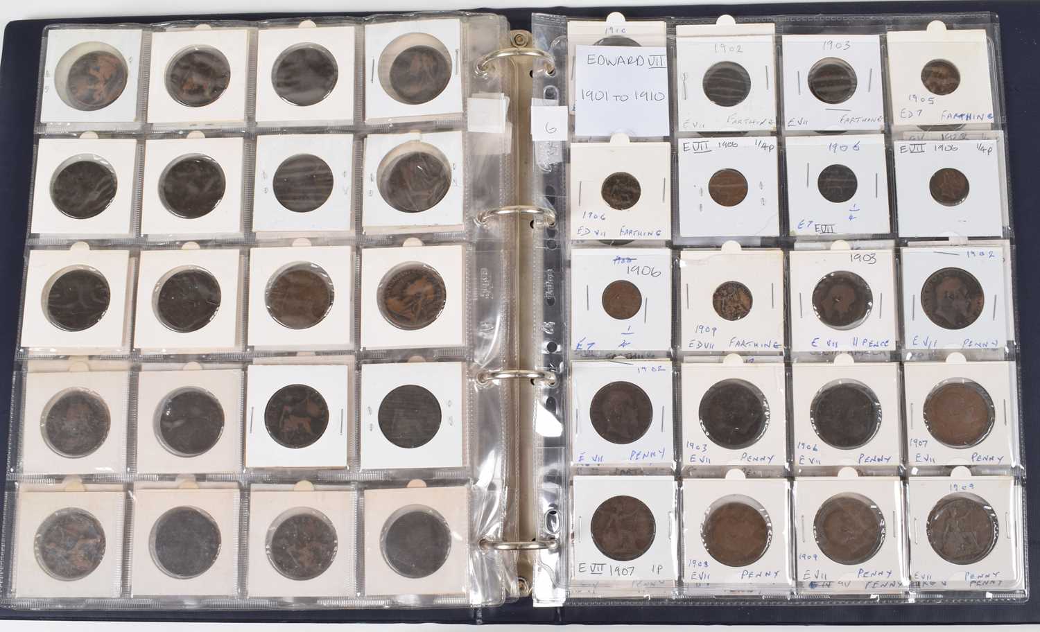 One album of historical copper British coinage dating from Charles II through to George VI. - Image 8 of 11